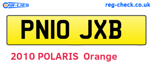PN10JXB are the vehicle registration plates.