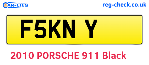 F5KNY are the vehicle registration plates.