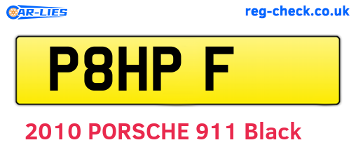 P8HPF are the vehicle registration plates.