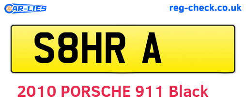 S8HRA are the vehicle registration plates.