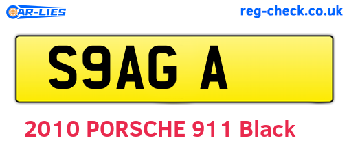 S9AGA are the vehicle registration plates.