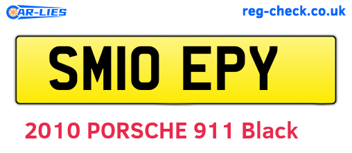 SM10EPY are the vehicle registration plates.