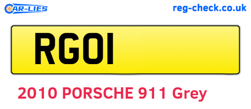 RGO1 are the vehicle registration plates.