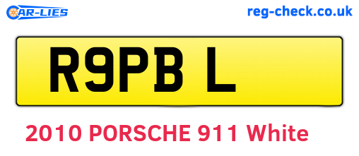 R9PBL are the vehicle registration plates.