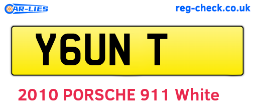 Y6UNT are the vehicle registration plates.