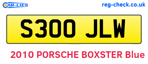 S300JLW are the vehicle registration plates.