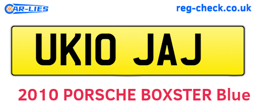 UK10JAJ are the vehicle registration plates.