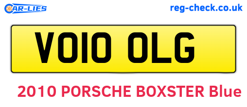 VO10OLG are the vehicle registration plates.
