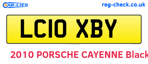 LC10XBY are the vehicle registration plates.
