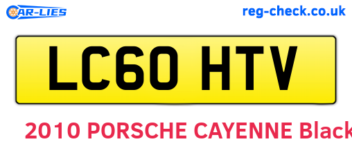 LC60HTV are the vehicle registration plates.