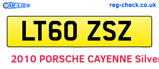 LT60ZSZ are the vehicle registration plates.