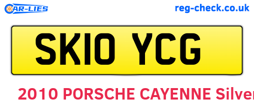 SK10YCG are the vehicle registration plates.
