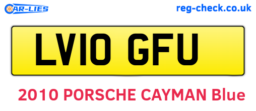 LV10GFU are the vehicle registration plates.