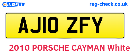 AJ10ZFY are the vehicle registration plates.