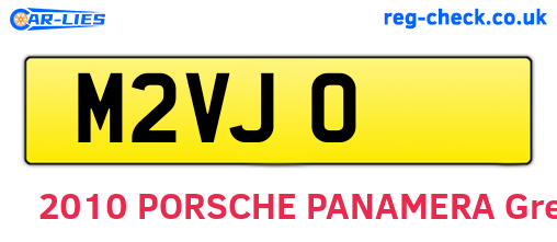M2VJO are the vehicle registration plates.