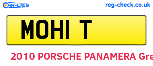 MOH1T are the vehicle registration plates.