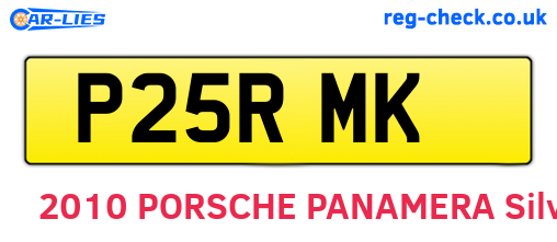P25RMK are the vehicle registration plates.