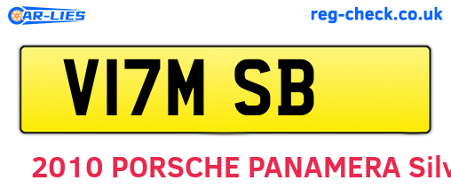 V17MSB are the vehicle registration plates.