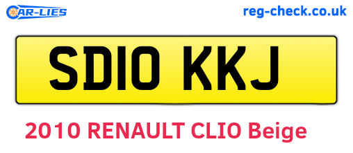 SD10KKJ are the vehicle registration plates.