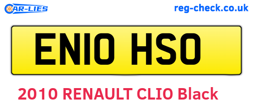 EN10HSO are the vehicle registration plates.