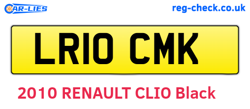 LR10CMK are the vehicle registration plates.