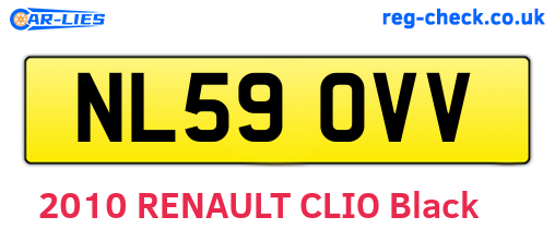 NL59OVV are the vehicle registration plates.