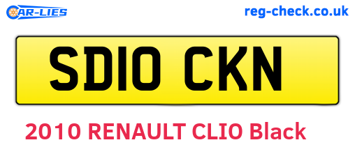 SD10CKN are the vehicle registration plates.