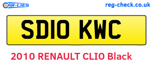 SD10KWC are the vehicle registration plates.