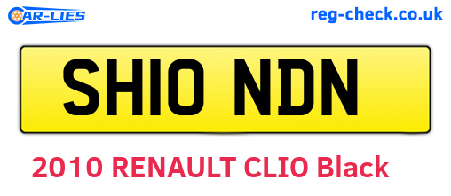 SH10NDN are the vehicle registration plates.
