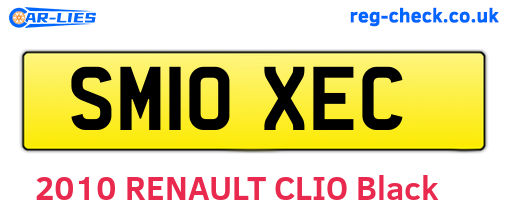 SM10XEC are the vehicle registration plates.