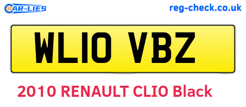 WL10VBZ are the vehicle registration plates.