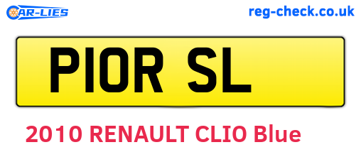 P10RSL are the vehicle registration plates.