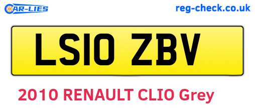 LS10ZBV are the vehicle registration plates.