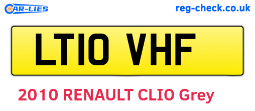 LT10VHF are the vehicle registration plates.