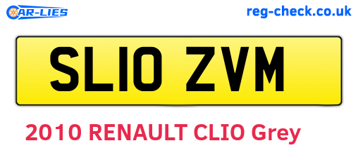 SL10ZVM are the vehicle registration plates.