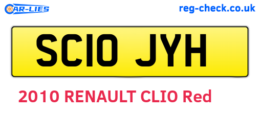 SC10JYH are the vehicle registration plates.