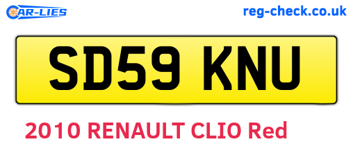 SD59KNU are the vehicle registration plates.