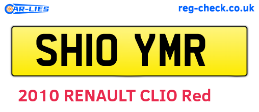 SH10YMR are the vehicle registration plates.
