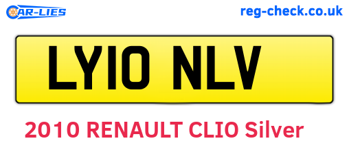 LY10NLV are the vehicle registration plates.