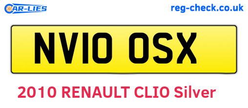 NV10OSX are the vehicle registration plates.