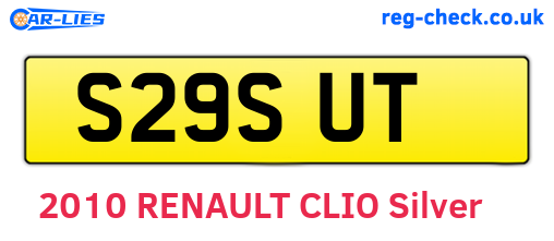 S29SUT are the vehicle registration plates.