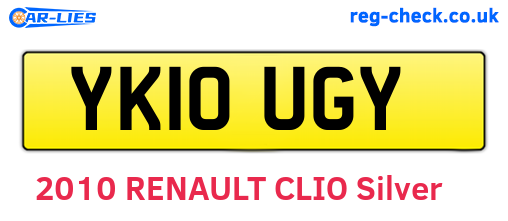 YK10UGY are the vehicle registration plates.