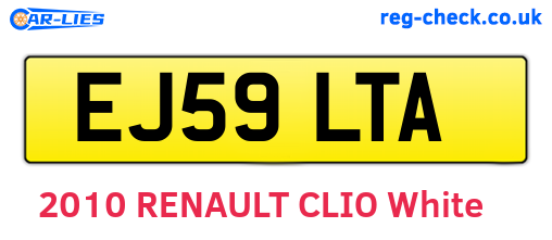 EJ59LTA are the vehicle registration plates.
