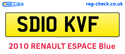 SD10KVF are the vehicle registration plates.