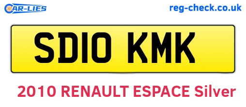 SD10KMK are the vehicle registration plates.