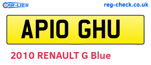 AP10GHU are the vehicle registration plates.