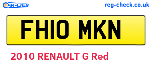 FH10MKN are the vehicle registration plates.