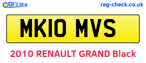 MK10MVS are the vehicle registration plates.