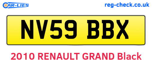 NV59BBX are the vehicle registration plates.