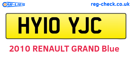 HY10YJC are the vehicle registration plates.